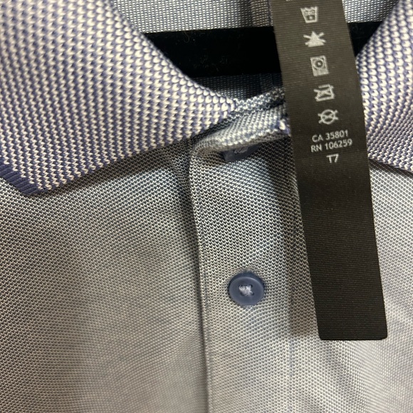 Lululemon Polo Shirt Men's XXL Light Blue Short Sleeve Wicking Stretch - Picture 8 of 12